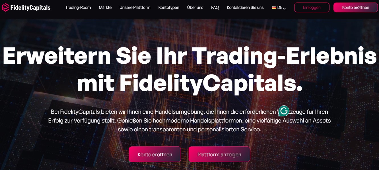 FidelityCapitals Homepage